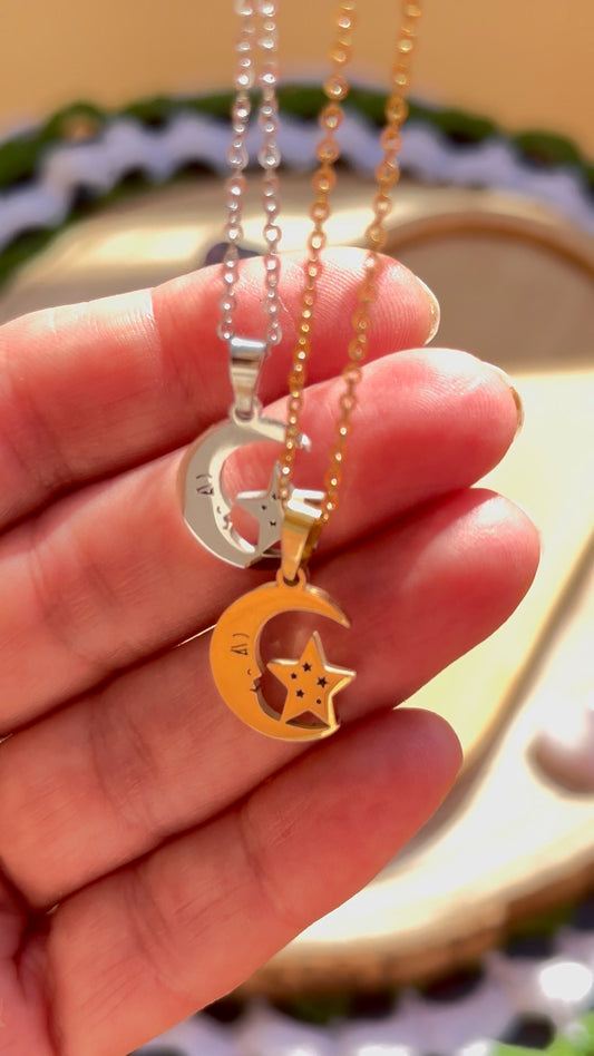 Colgante Luna y Estrella