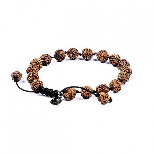 Pulsera de Amor Hombre · Rudraksha – detalle
