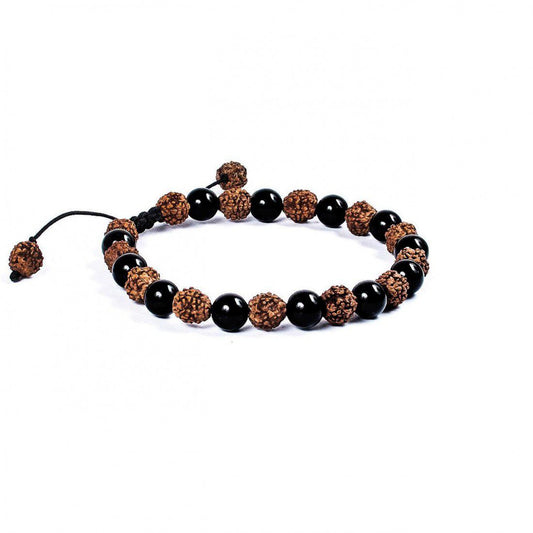 Pulsera Guardián Consciente · Turmalina negra – detalle