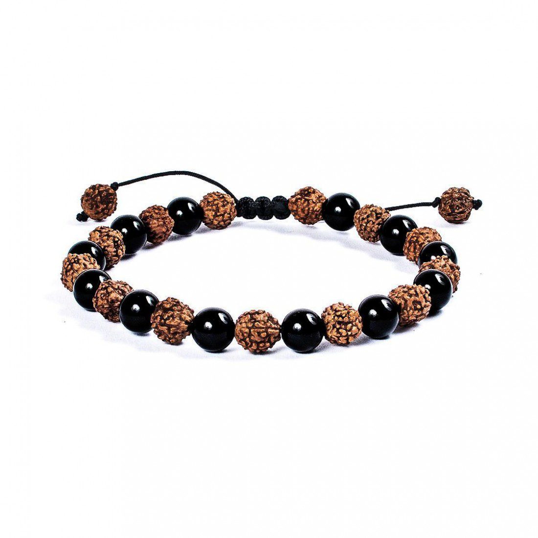 Ancestral Shield Bracelet - Black Obsidian