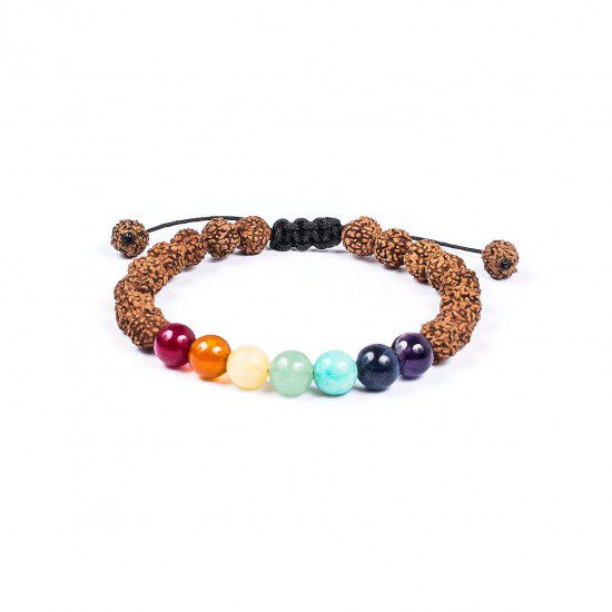 Pulsera curativa de los 7 chakras para hombre