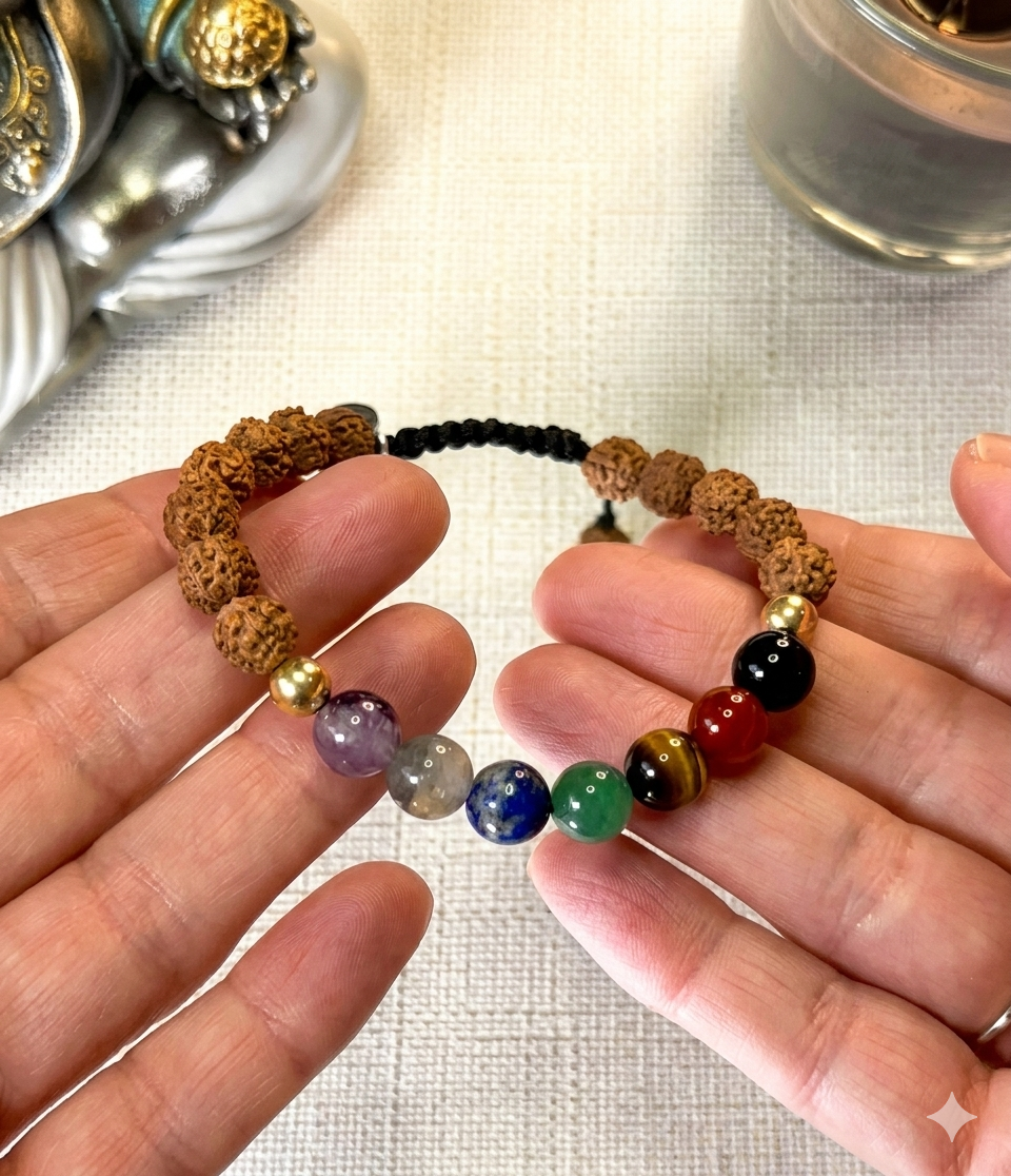 Pulsera 7 chakras personalizada