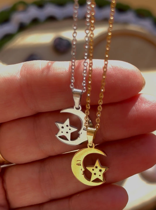 Colgante Luna y Estrella