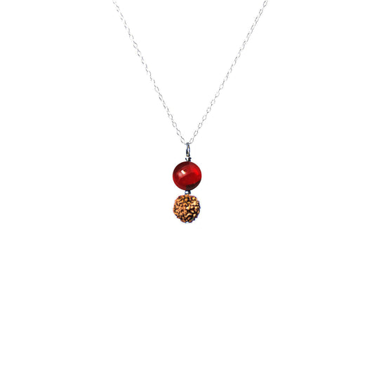 Collar contra Vampiros Energéticos · Rubí