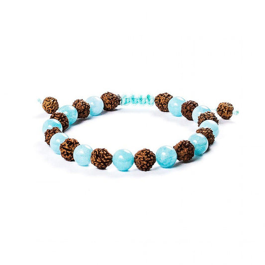 Pulsera Ángel de la Guarda · Calcedonia