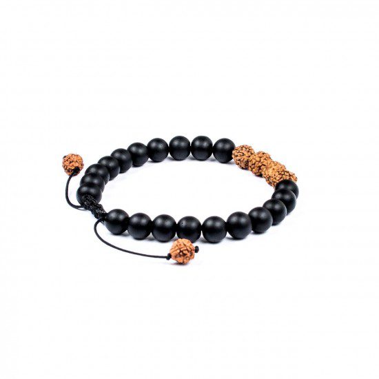Pulsera Calma Emocional Hombre · Ónix – detalle