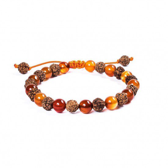Pulsera Chakra Sacro · Cornalina