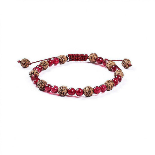 Pulsera contra Vampiros Energéticos · Rubí