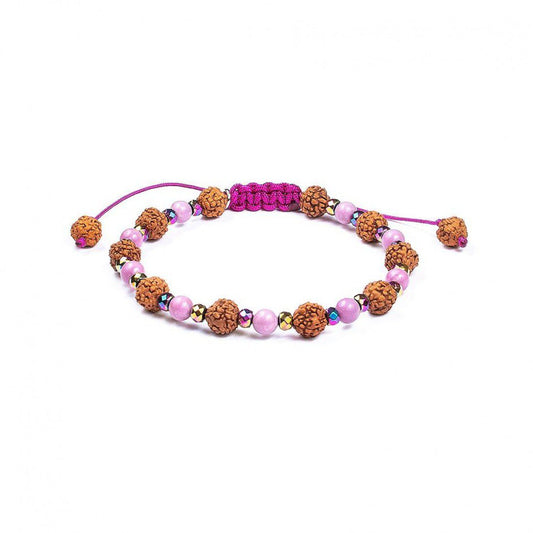 Pulsera Bienestar · Rodonita y hematita