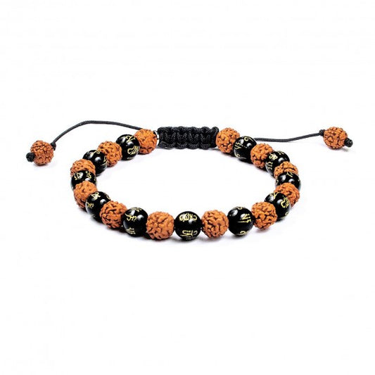 Pulsera 6 Perfecciones · Ónix grabado