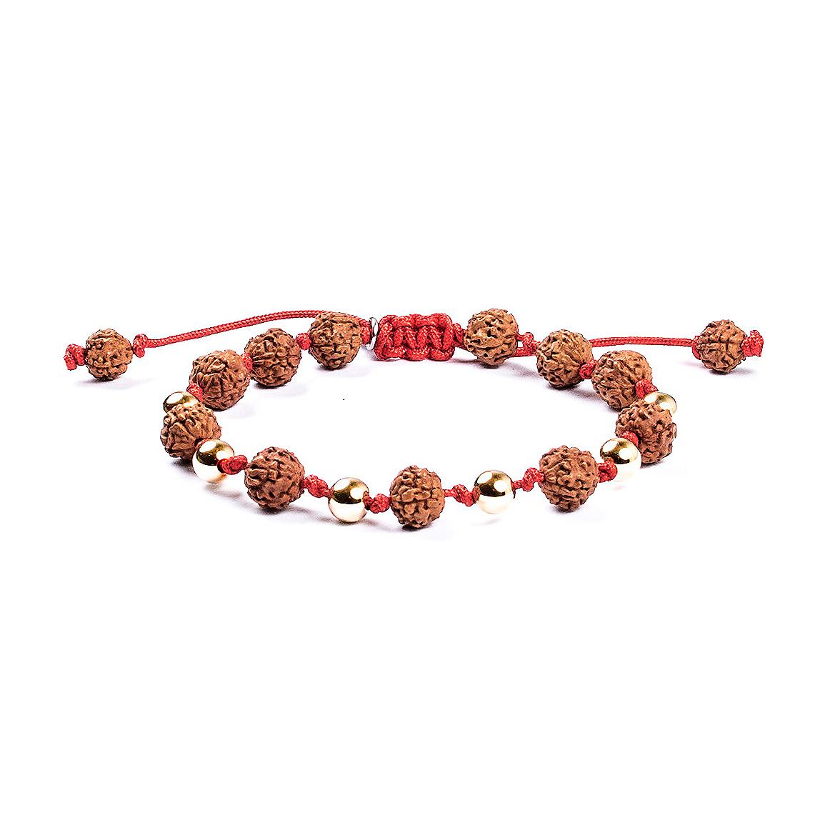 Pulsera del Amor Oro 14K · Cordón rojo