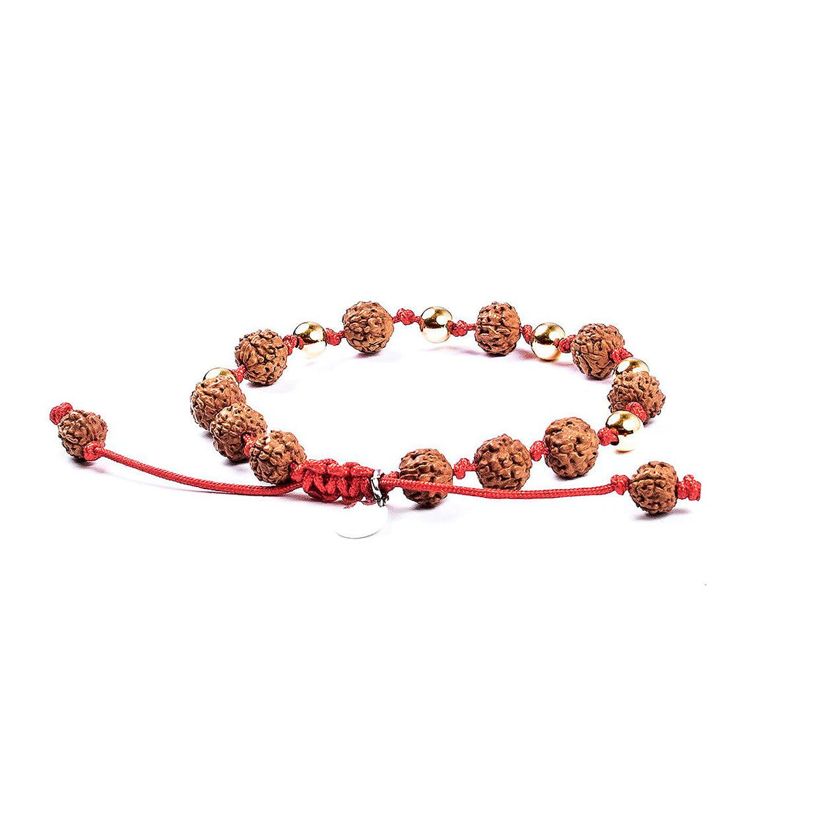 Pulsera del Amor Oro 14K · Cordón rojo – detalle
