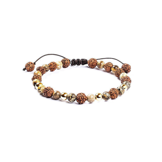 Pulsera Energía Vital Oro 14K · Jaspe