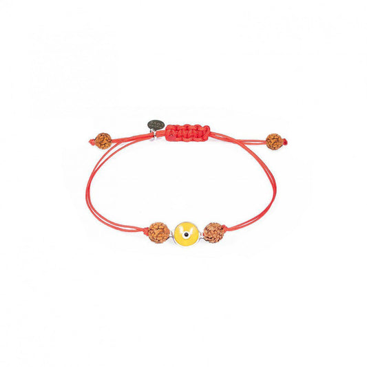 Pulsera Energía y Vitalidad · Ojo turco amarillo