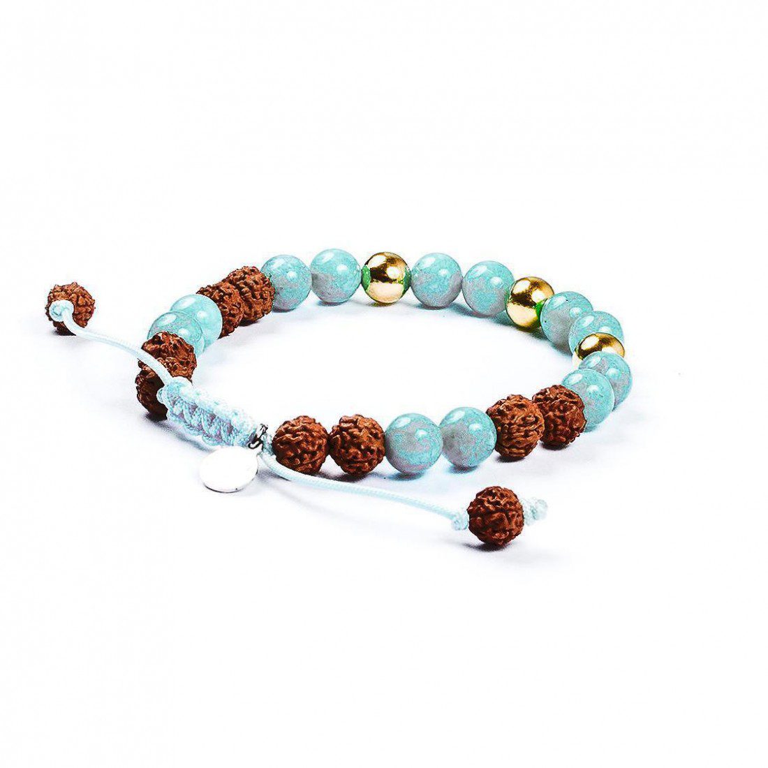 Pulsera Guardián Oro 14K · Angelita – detalle