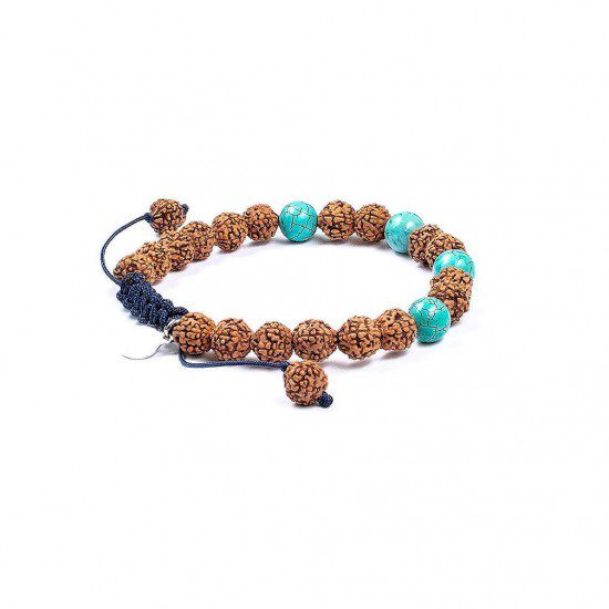 Pulsera Los Sueños se Hacen Realidad · Turquesa natural – detalle