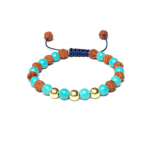 Pulsera Los Sueños Oro 14K · Turquesa