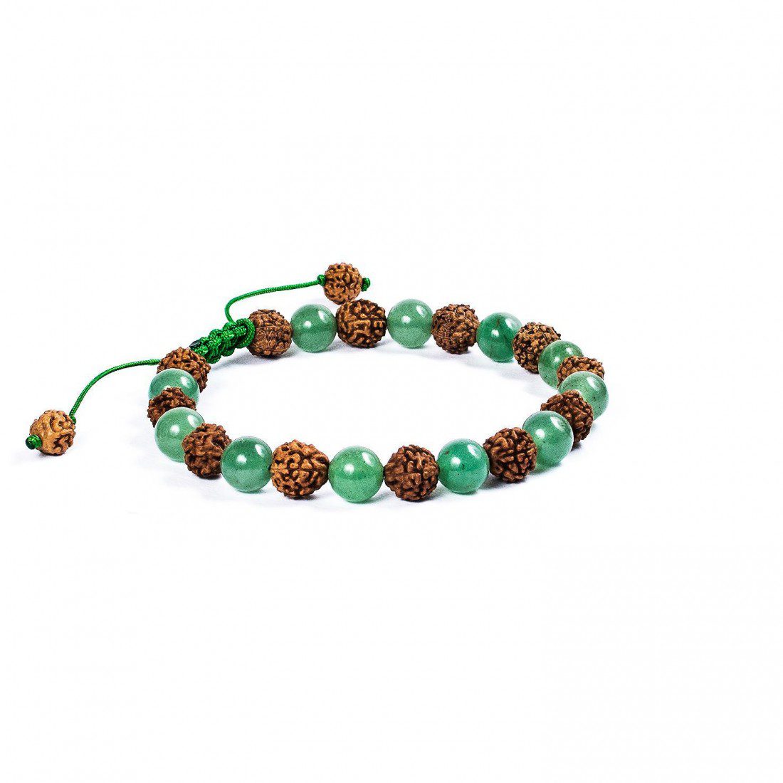 Pulsera Chakra Corazón · Aventurina verde – detalle