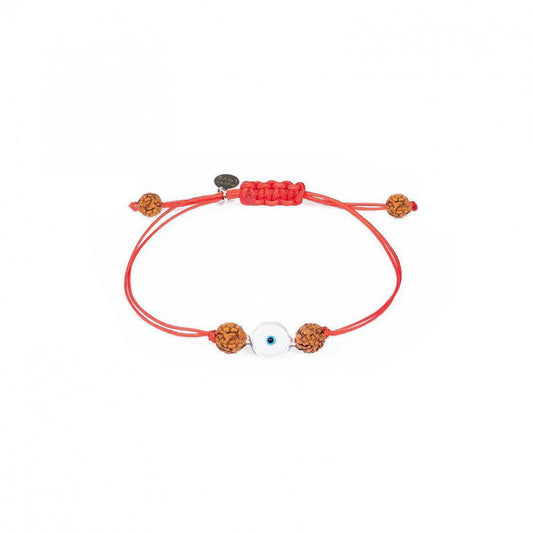 Pulsera Purificación · Ojo turco blanco