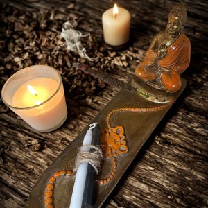 🖤 Velas intencionadas de Protección Luz y Sombra